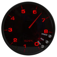 Thumbnail for Autometer Spek-Pro Gauge Tachometer 5in 8K Rpm W/Shift Light & Peak Mem Black/Smoke/Black