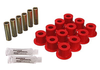 Thumbnail for Energy Suspension 72-81 Scout II Red Front & Rear Leaf Spring Bushing Set