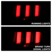 Thumbnail for Spyder 05-09 Ford Mustang (White Light Bar) LED Tail Lights - Smoke ALT-YD-FM05V3-LED-SM