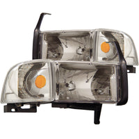 Thumbnail for ANZO 1994-2001 Dodge Ram Crystal Headlights Chrome