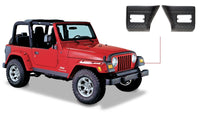 Thumbnail for Bushwacker 97-06 Jeep Wrangler Trail Armor Front Corners - Black