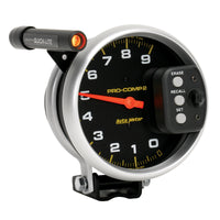 Thumbnail for AutoMeter Gauge Tach 5in. 9K RPM Pedestal W/ Quick Lite & Peak Memory Pro-Comp