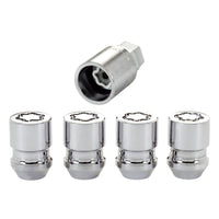 Thumbnail for McGard Wheel Lock Nut Set - 4pk. (Cone Seat) M12X1.5 / 19mm & 21mm Dual Hex / 1.28in. L - Chrome