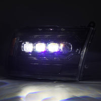 Thumbnail for AlphaRex 09-18 Ram 2500 NOVA LED Proj Headlights Plank Style Alpha Blk w/Activ Light/Seq Signal/DRL