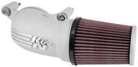 Thumbnail for K&N 01-17 Harley Davidson Softail / Dyna FI Performance Air Intake System Silver