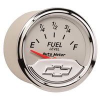 Thumbnail for AutoMeter Gauge Fuel Level 2-1/16in. 240 Ohm(e) to 33 Ohm(f) Elec Chevrolet Heritage Bowtie