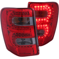 Thumbnail for ANZO 1999-2004 Jeep Grand Cherokee LED Taillights Red/Smoke