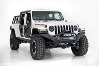 Thumbnail for Addictive Desert Designs 2020 Jeep Gladiator JT Stealth Fighter Front Bump w/ Top Hoop & Winch Mount