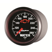 Thumbnail for AutoMeter Gauge Water Temp 2-1/16in. 100-260 Deg. F Digital Stepper Motor Chevy Red Bowtie Black
