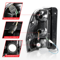 Thumbnail for ANZO 2002-2009 Chevrolet Trailblazer LED Tail Lights w/ Light Bar Black Housing Smoke Lens