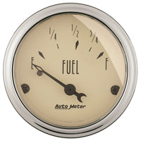 Thumbnail for Autometer 2in 73 E/8-12 F Antique Beige Fuel Level Gauge