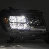 Thumbnail for AlphaRex 05-11 Toyota Tacoma LUXX Crystal Headlights Plank Style Chrome w/Activation Light/DRL