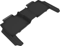 Thumbnail for 3D MAXpider 20-21 Mercedes GLS-Class (No Executive Rear Seat Package) Kagu 2nd Row Floormats - Black