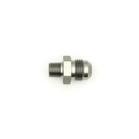Thumbnail for DeatschWerks 8AN Male Flare to 1/4in Male NPT Adapter - Anodized Matte Black