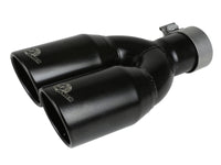 Thumbnail for MACH Force-Xp 409 Stainless Steel Clamp-on Exhaust Tip 2.5in Inlet 3.5in Outlet - Black