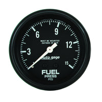 Thumbnail for AutoMeter Gauge Fuel Pressure 2-5/8in. 0-15PSI Mechanical Black Autogage
