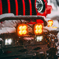 Thumbnail for KC HiLiTES FLEX ERA 4 Light Shield Hard Cover (ea) - Amber