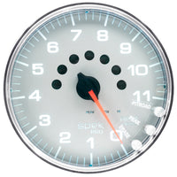 Thumbnail for Autometer Spek-Pro Gauge Tachometer 5in 11K Rpm W/Shift Light & Peak Mem Silver/Chrome