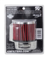 Thumbnail for K&N 1.25in Flange ID x 3in OD x 2.5in H Rubber Base Crankcase Vent Filter