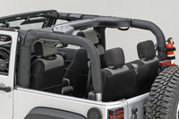 Thumbnail for Rugged Ridge Roll Bar Cover Black Vinyl 07-18 Jeep Wrangler JK