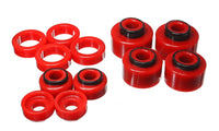 Thumbnail for Energy Suspension 05-07 Ford F250/F350 2/4WD Red Body Mount Set