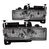Thumbnail for ANZO 1988-1998 Chevrolet C1500 Crystal Headlights w/ Smoke Lens