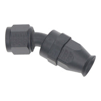 Thumbnail for DeatschWerks 8 AN Female Flare Swivel 30-Degree Hose End PTFE - Anodized Matte Black