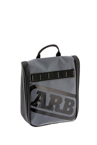 Thumbnail for ARB Toiletries Bag Charcoal Finish w/ Red Highlights PVC Outer Shell Mesh Pockets Mirror