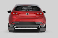 Thumbnail for Rally Armor 19-25 Mazda3 Hatchback Black UR Mud Flap w/Dark Grey Logo