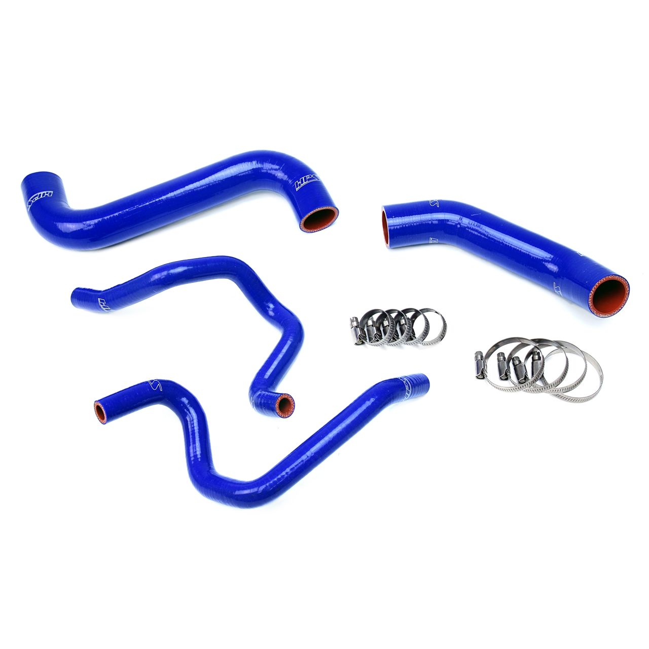 HPS Blue Reinforced Silicone Radiator + Heater Hose Kit for Subaru 2003 Impreza 2.5L Non Turbo Left Hand Drive