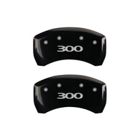 Thumbnail for MGP 4 Caliper Covers Engraved Front & Rear 300 Black finish silver ch