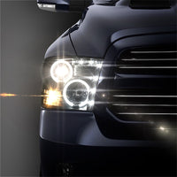 Thumbnail for Spyder Dodge Ram 1500 09-14 Projector Headlights Halogen- CCFL Halo LED - Blk PRO-YD-DR09-CCFL-BK