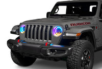 Thumbnail for Oracle Jeep Wrangler JL/Gladiator JT 7in. High Powered LED Headlights (Pair) - Dynamic SEE WARRANTY