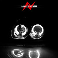 Thumbnail for ANZO 1996-1998 Honda Civic Projector Headlights w/ Halo Black