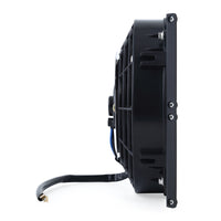 Thumbnail for Mishimoto Universal 10in. Heavy-Duty Oil Cooler Fan Shroud - Micro Wrinkle Black