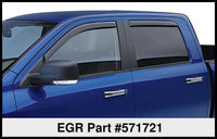 Thumbnail for EGR 00-06 Chev Subran/Yuk / 01-07 Silv/Sierra Crew In-Channel Window Visors - Set of 4 (571721)