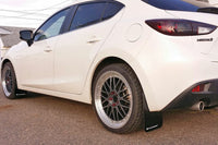 Thumbnail for Rally Armor 14-18 Mazda3 Red UR Mud Flap w/White Logo