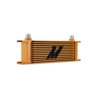 Thumbnail for Mishimoto Universal 13-Row Oil Cooler Gold