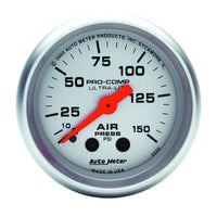 Thumbnail for Autometer Ultra-Lite 2-1/16in 0-150 PSI Mechanical Air Pressure Gauge