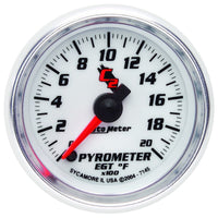 Thumbnail for Autometer C2 52mm 2000 Deg F Electronic EGT Pyrometer Gauge