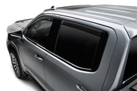 Thumbnail for AVS 14-18 Chevy Silverado 1500 Ext. Cab Ventvisor Low Profile Window Deflectors 4pc - Matte Black
