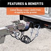 Thumbnail for RockJock Curt Towing Safety Cable Kit 44 1/2in Long w/ 2 Snap Hooks 5000lbs 2-Pack