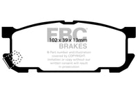 Thumbnail for EBC 01-03 Mazda Miata MX5 1.8 (Sports Suspension) Yellowstuff Rear Brake Pads