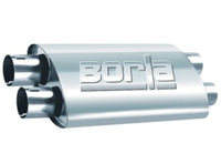 Thumbnail for Borla Universal ProXS Muffler - Oval Dual/Dual Inlet/Outlet 2.5in Tubing 19inx4inx9.5in Case