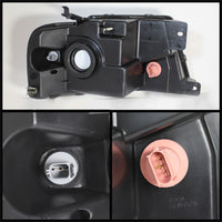 Thumbnail for Xtune Ford F150 04-08 Amber Crystal Headlights Chrome HD-JH-FF15004-AM-C