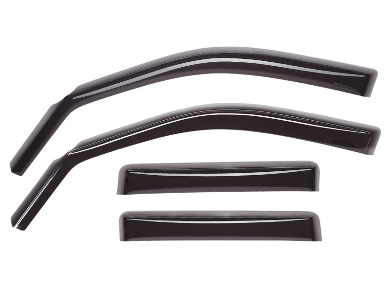 WeatherTech 05-13 Toyota Tacoma Double Cab Front and Rear Side Window Deflectors - Dark Smoke