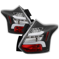 Thumbnail for Spyder 12-14 Ford Focus 5DR LED Tail Lights - Black (ALT-YD-FF12-LED-BK)