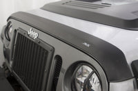 Thumbnail for AVS 07-18 Jeep Wrangler Unlimited Ventvisor & Aeroskin Deflector Combo Kit - Matte Black
