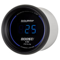 Thumbnail for Autometer Cobalt Digital 52.4mm Black Vacuum/Boost Gauge