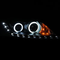 Thumbnail for ANZO 2011-2013 Kia Sorento Projector Headlights w/ Halo Black (CCFL)